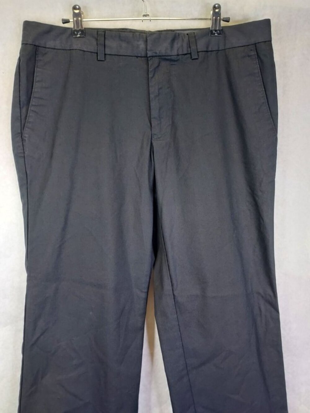 Joe Fresh Straight Flex Pants Men's 34x31 Flat Front Black Slacks Stretch Preppy - Picture 2 of 14